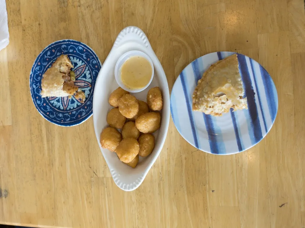 Empanadas and Corn Fritters